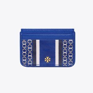 Tory Burch Gemini Link Slim Card Case Blue